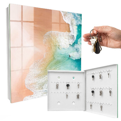 Key cabinet for wall Turquoise beach