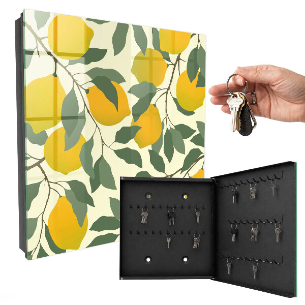 Key cabinet for wall Juicy lemons