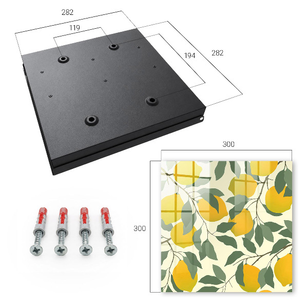Key cabinet for wall Juicy lemons
