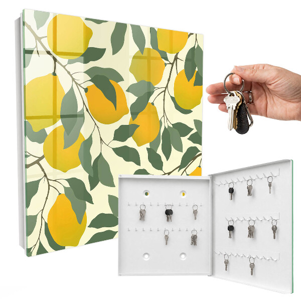 Key cabinet for wall Juicy lemons