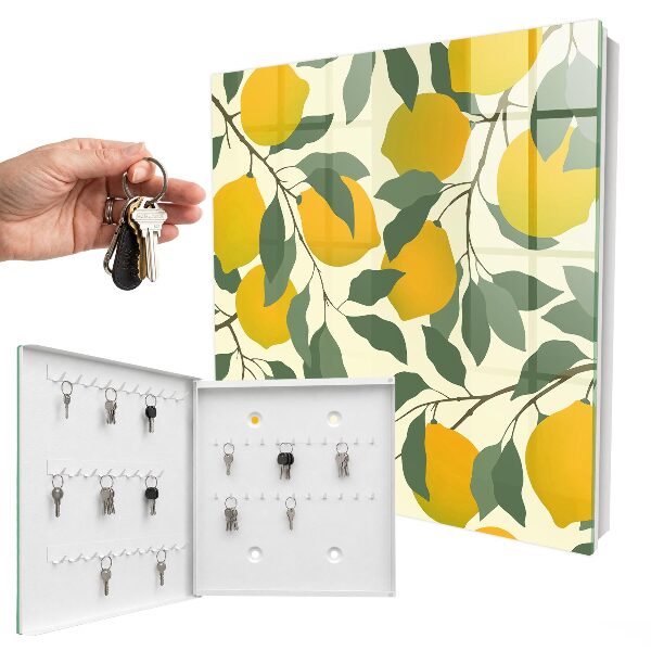 Key cabinet for wall Juicy lemons