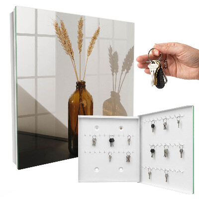 Key cabinet for wall A bottle of breakfast cereal