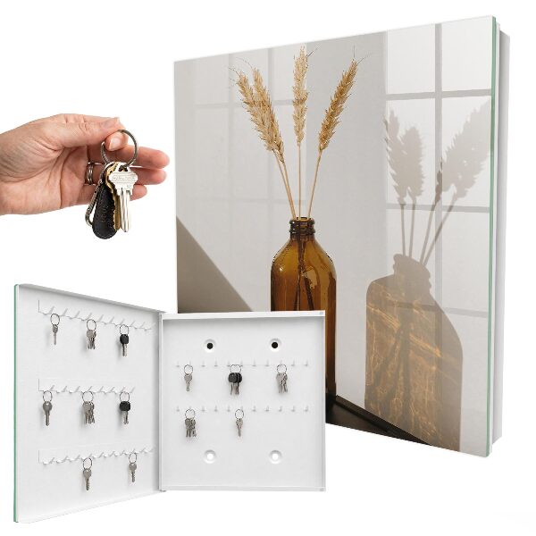 Key cabinet for wall A bottle of breakfast cereal