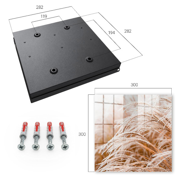 Key cabinet for wall Small grasses
