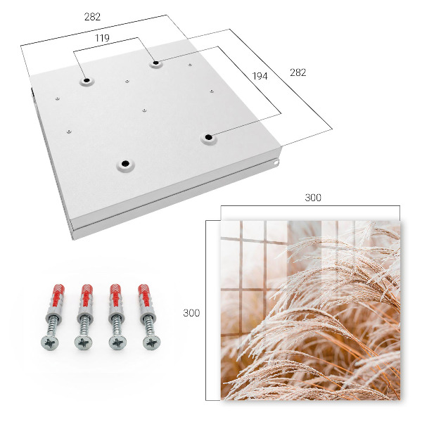 Key cabinet for wall Small grasses