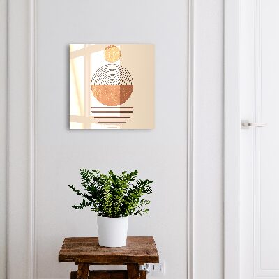 Key storage box Retro geometry