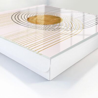 Key cabinet for wall Circles and lines