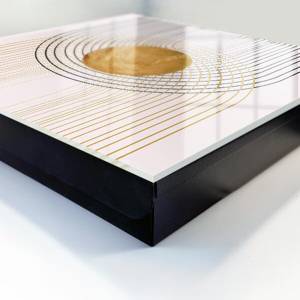Key cabinet for wall Circles and lines