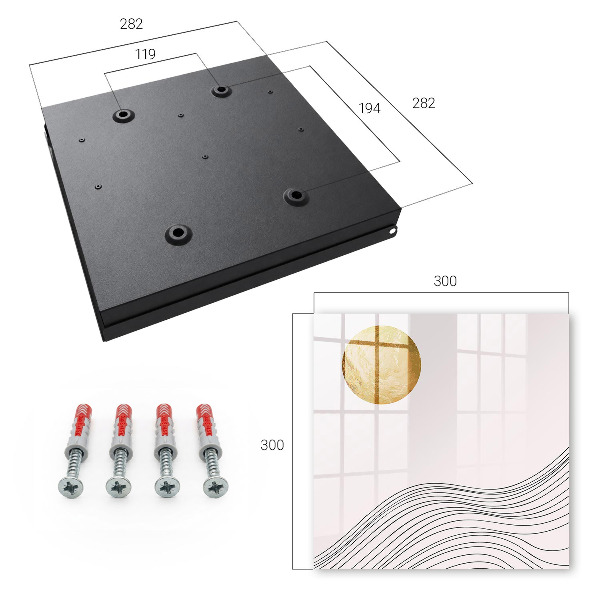 Key box Waves and circle