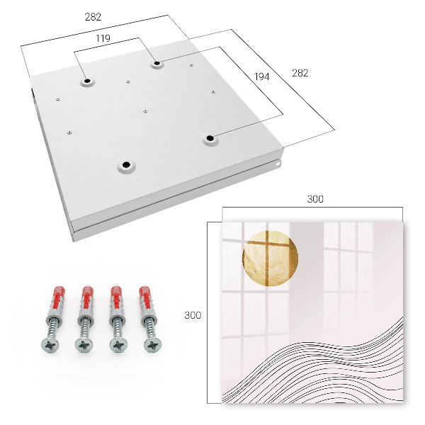 Key box Waves and circle