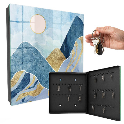 Key storage box Mountain landscape