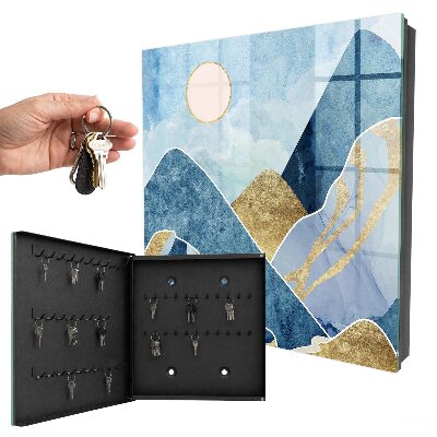 Key storage box Mountain landscape