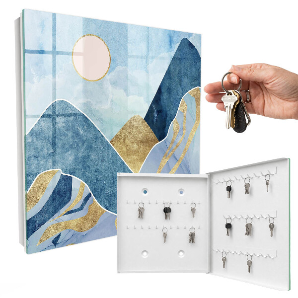 Key storage box Mountain landscape