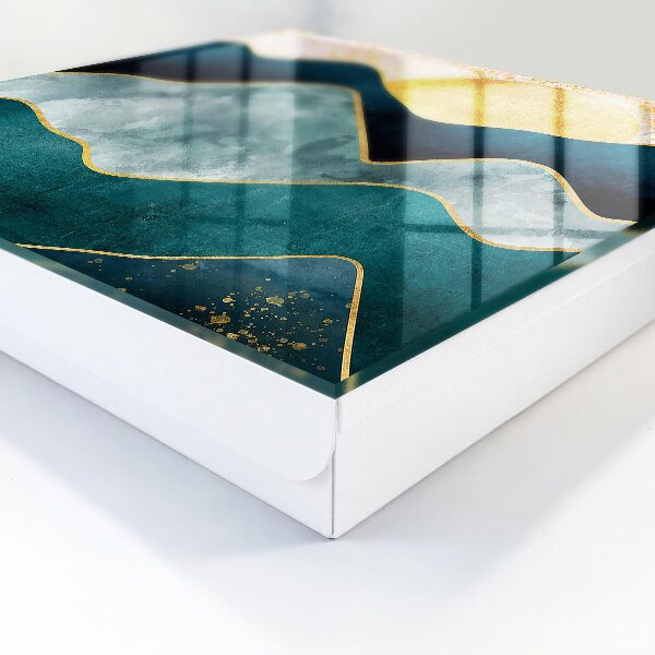 Key cabinet for wall Mountain abstraction