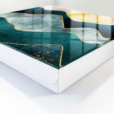 Key cabinet for wall Mountain abstraction