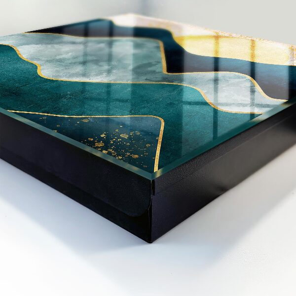 Key cabinet for wall Mountain abstraction