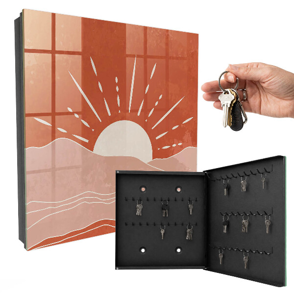 Key storage box Orange dawn