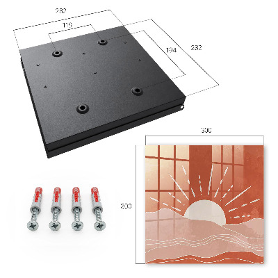 Key storage box Orange dawn