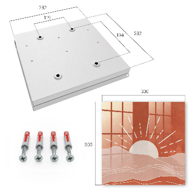 Key storage box Orange dawn