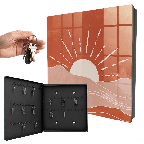 Key storage box Orange dawn
