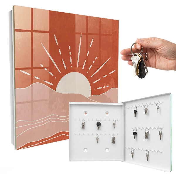Key storage box Orange dawn