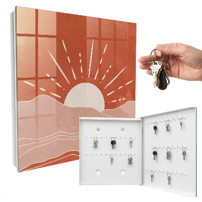 Key storage box Orange dawn