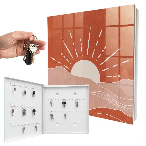 Key storage box Orange dawn