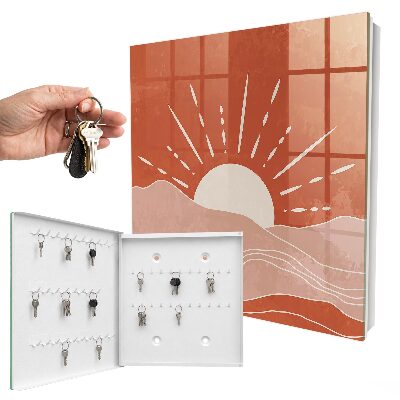 Key storage box Orange dawn