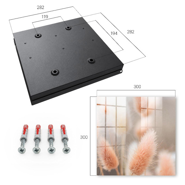 Key cabinet for wall The subtlety of nature
