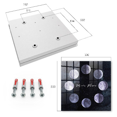 Key storage box Phases of the moon