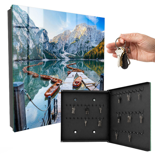 Key cabinet for wall Mountain landscape