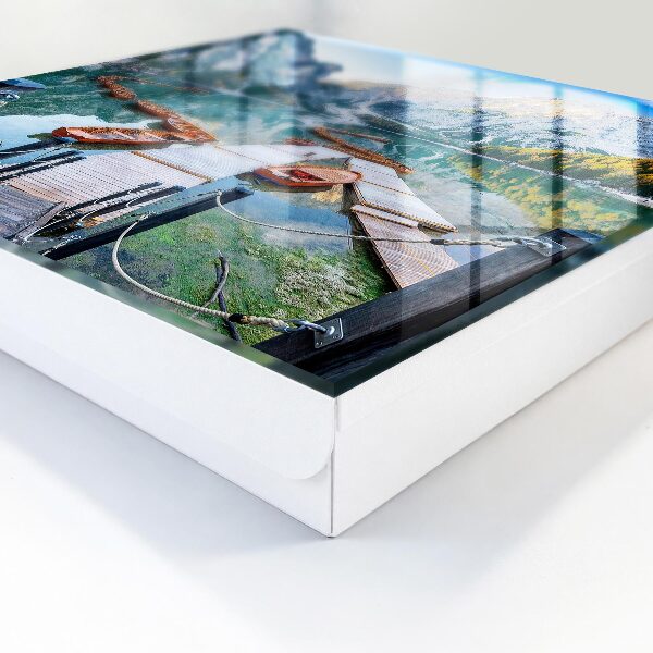 Key cabinet for wall Mountain landscape