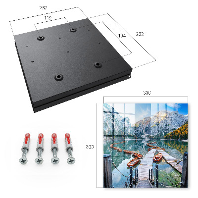 Key cabinet for wall Mountain landscape