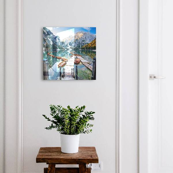 Key cabinet for wall Mountain landscape