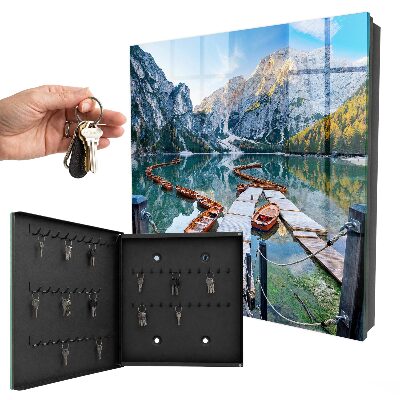 Key cabinet for wall Mountain landscape