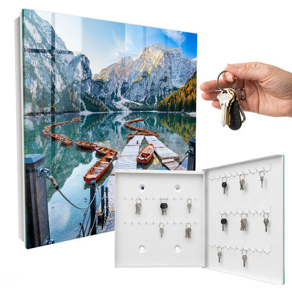 Key cabinet for wall Mountain landscape