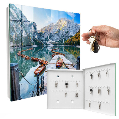 Key cabinet for wall Mountain landscape