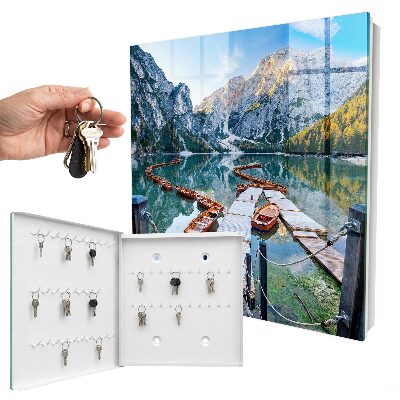Key cabinet for wall Mountain landscape