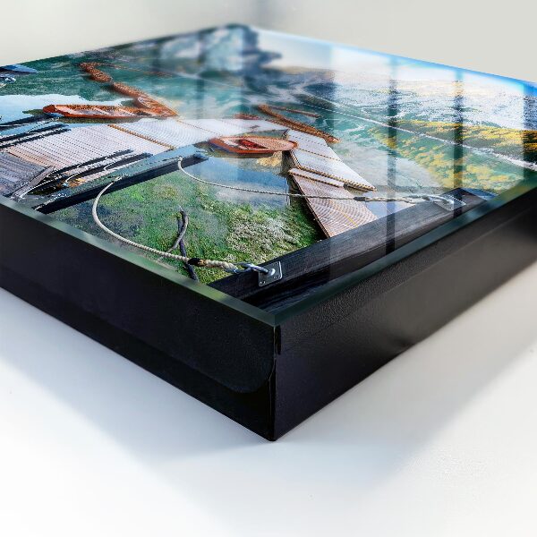 Key cabinet for wall Mountain landscape