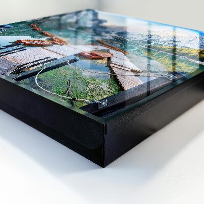 Key cabinet for wall Mountain landscape