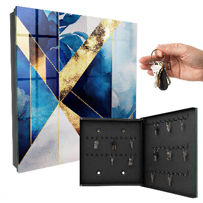 Key storage box Blue elegance