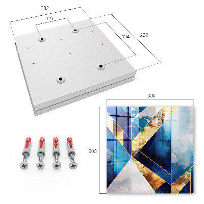 Key storage box Blue elegance