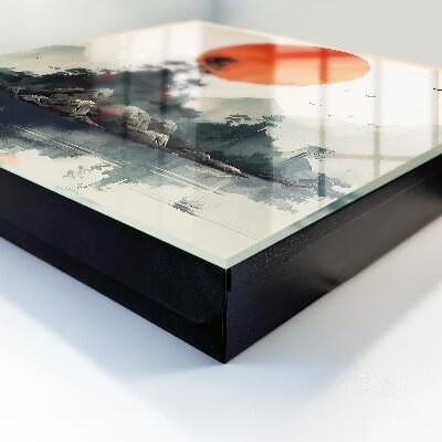 Key storage box Mountain landscape