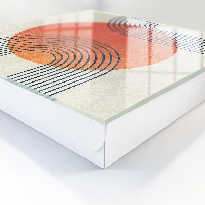 Key cabinet for wall Geometric lines