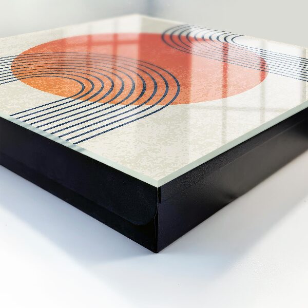 Key cabinet for wall Geometric lines