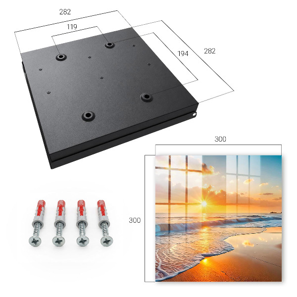 Key storage box Sunset over the ocean