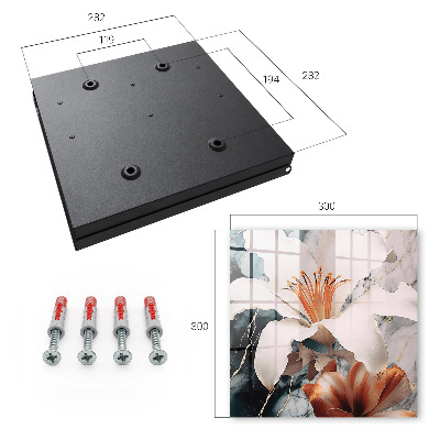 Key storage box Floral elegance
