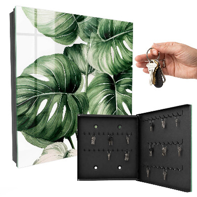 Key storage box Green leaves