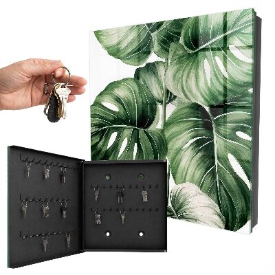 Key storage box Green leaves
