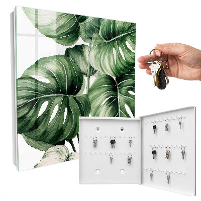 Key storage box Green leaves